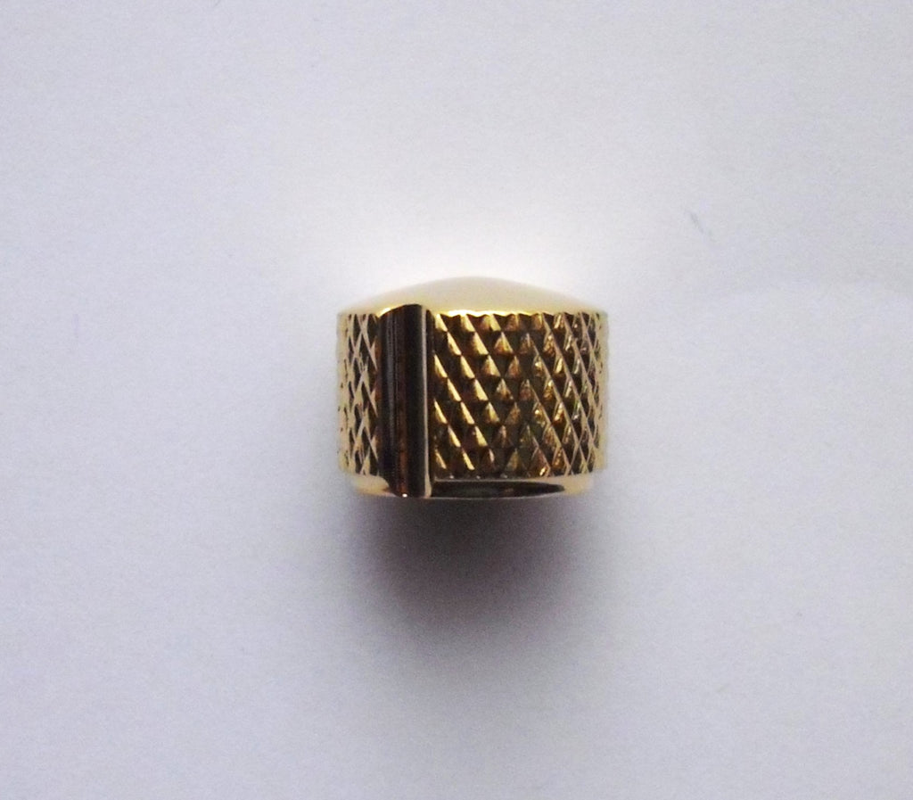 göldo Deluxe Metal Knob, Poti-knopf groß, gold 22 mm
