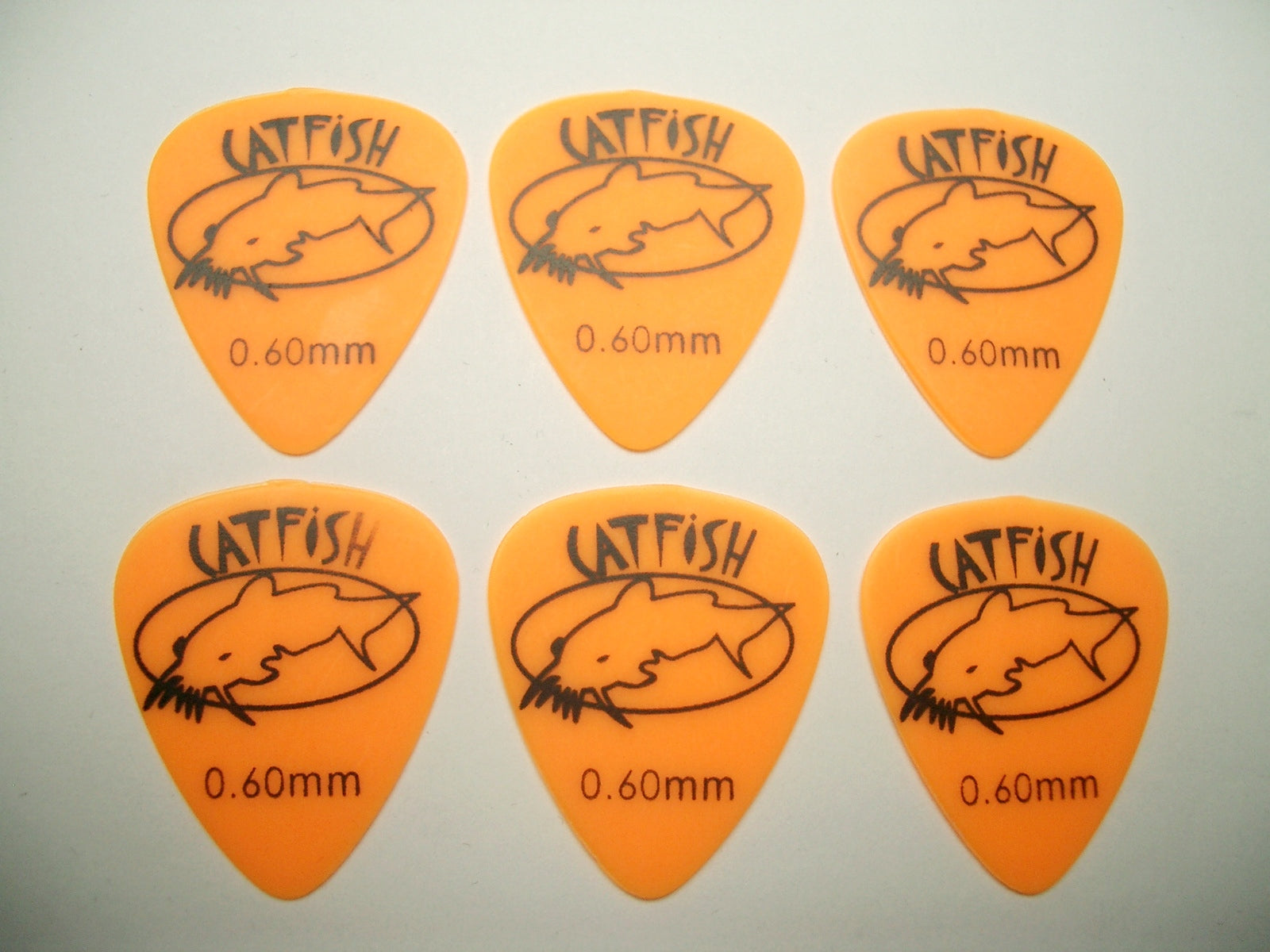 6 Catfish Texacs Picks Plektren 0,60 mm Plektrum