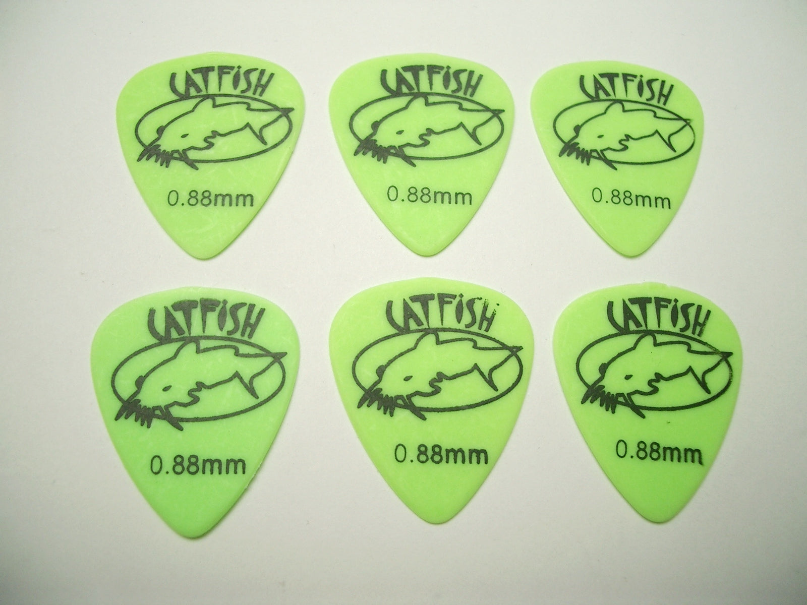 6 Catfish Texacs Picks Plektren 0,88 mm Plektrum